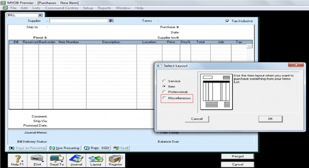 PIC3 myob tutorials